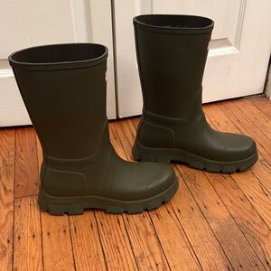 Hunter Micah Olive Rubber Mid-Calf Rain Boots